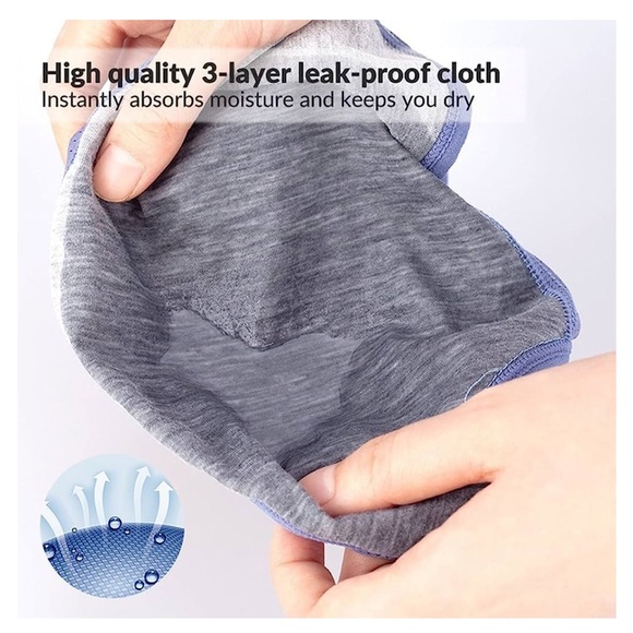 High waisted Menstrual Leak Proof Period Panties Undies Set of 5 Small or Med - Picture 7 of 15